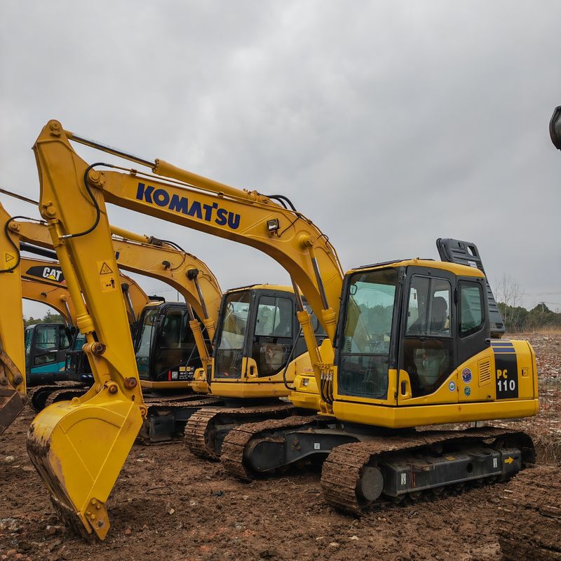 colore originale usato Komatsu pc110/escavatore idraulico usato komatsu pc110 in vendita