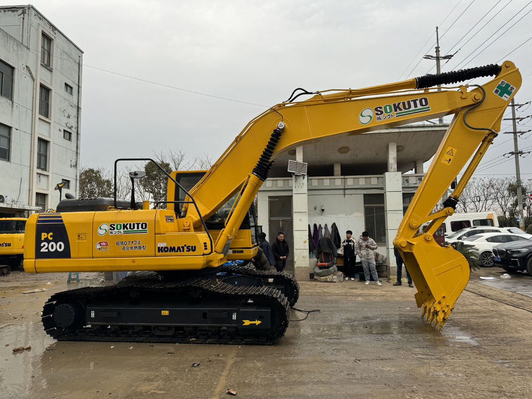 20 tonnellate scavatore di seconda mano Komatsu PC200 Escavatore tipo Crawler