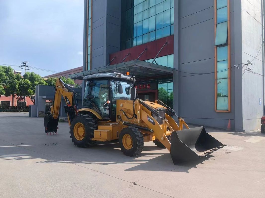 Escavatore usato Caterpillar CAT420F macchina da verniciatura stradale/ giappone di seconda mano trattore macchina stradale motore in buone condizioni