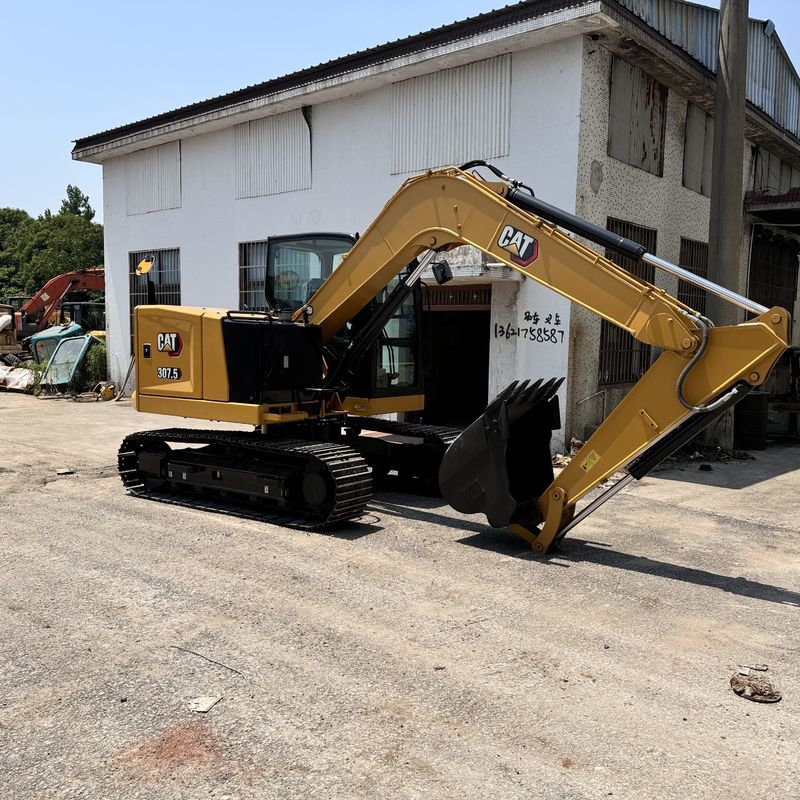100% vernice originale di seconda mano Caterpillar 307.5 Mini Used Excavator mini macchine da costruzione cat307.5