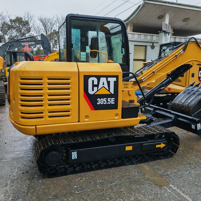 Mini escavatore usato CAT 305.5E senza coda Caterpillar 305.5 mini escavatore prezzo basso CAT302 CAT305.5 CAT306 CAT304 CAT305 in vendita