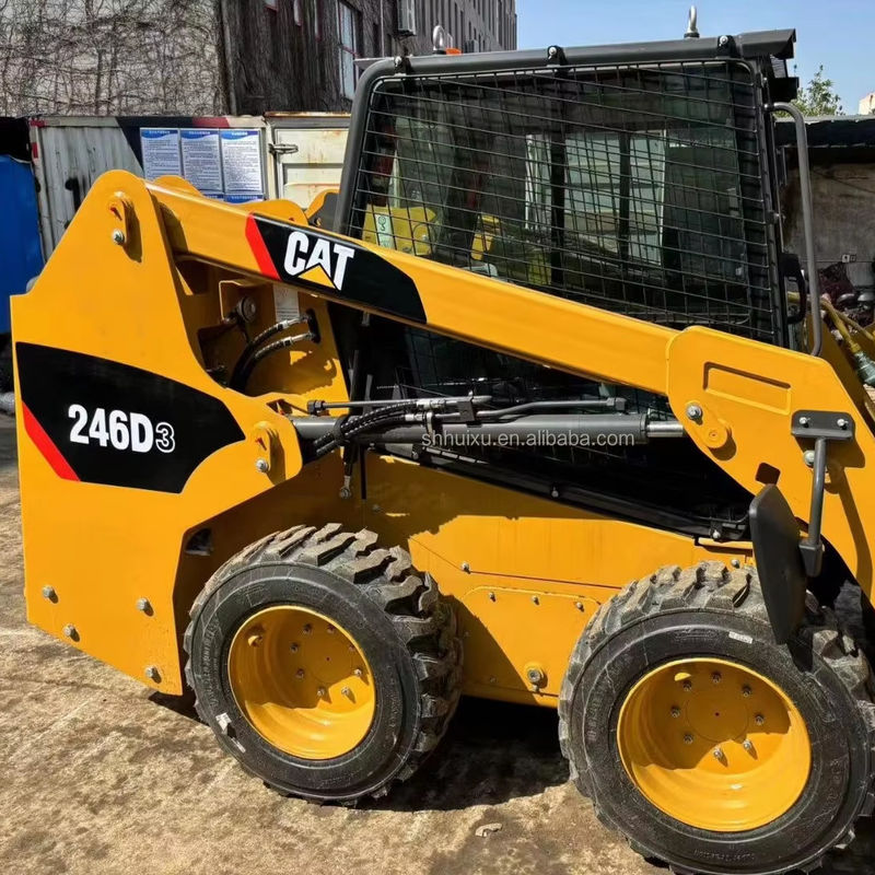 Caterpillar 246D Skid Steer Used Cat 246C Skid Steer Loader Macchina di caricamento di seconda mano