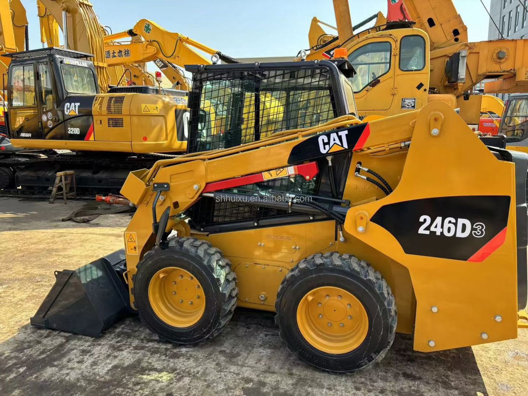 Caterpillar 246D Skid Steer Used Cat 246C Skid Steer Loader Macchina di caricamento di seconda mano