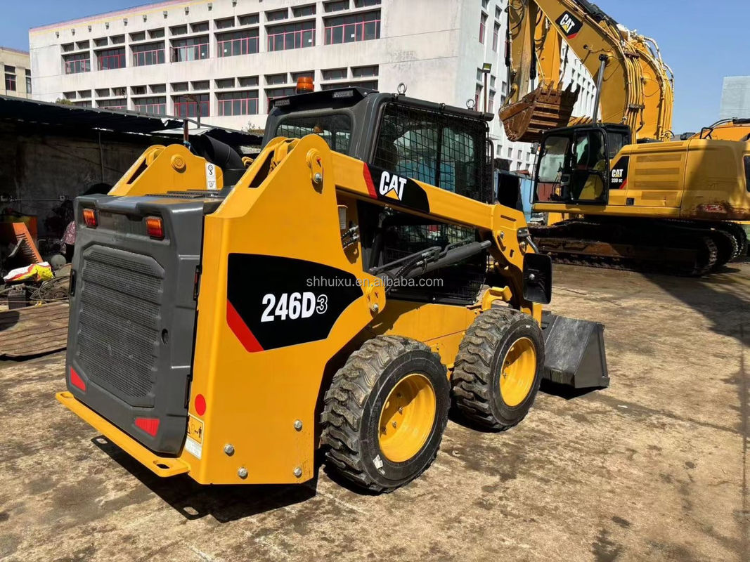 Caterpillar 246D Skid Steer Used Cat 246C Skid Steer Loader Macchina di caricamento di seconda mano