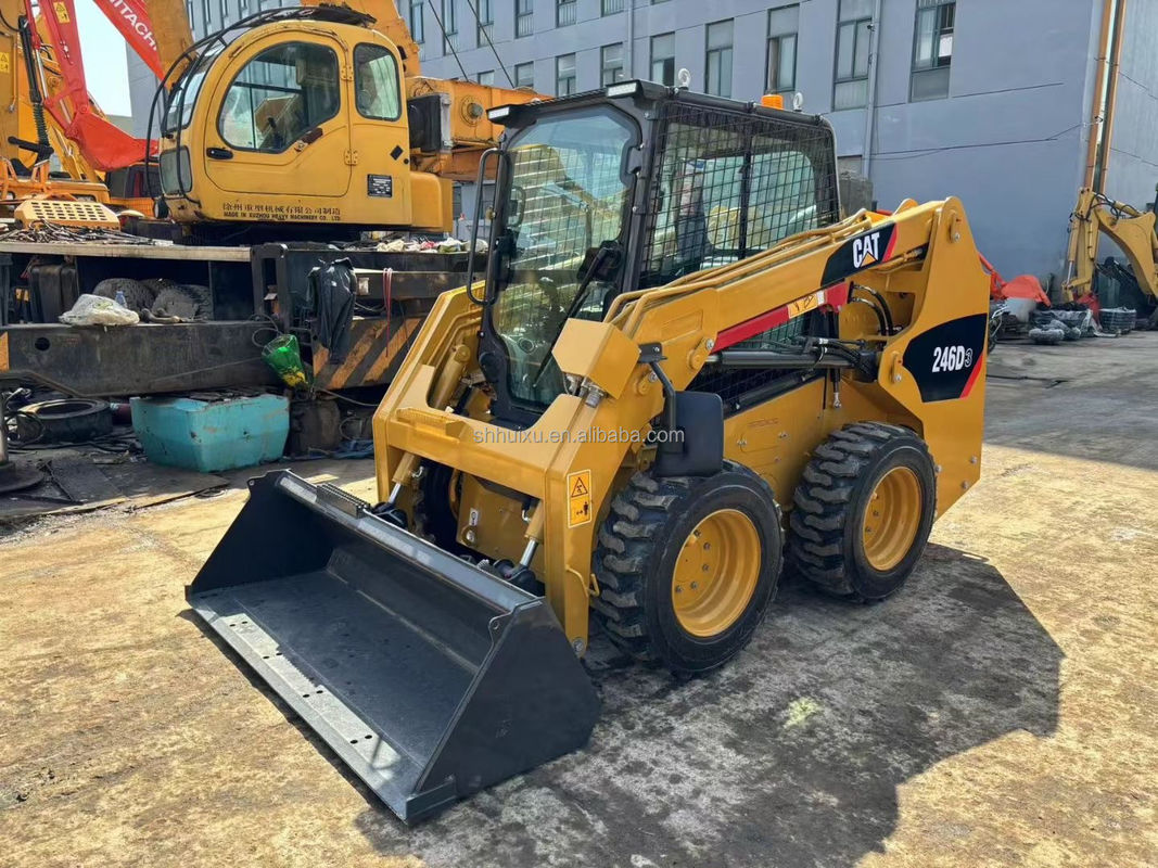 Caterpillar 246D Skid Steer Used Cat 246C Skid Steer Loader Macchina di caricamento di seconda mano