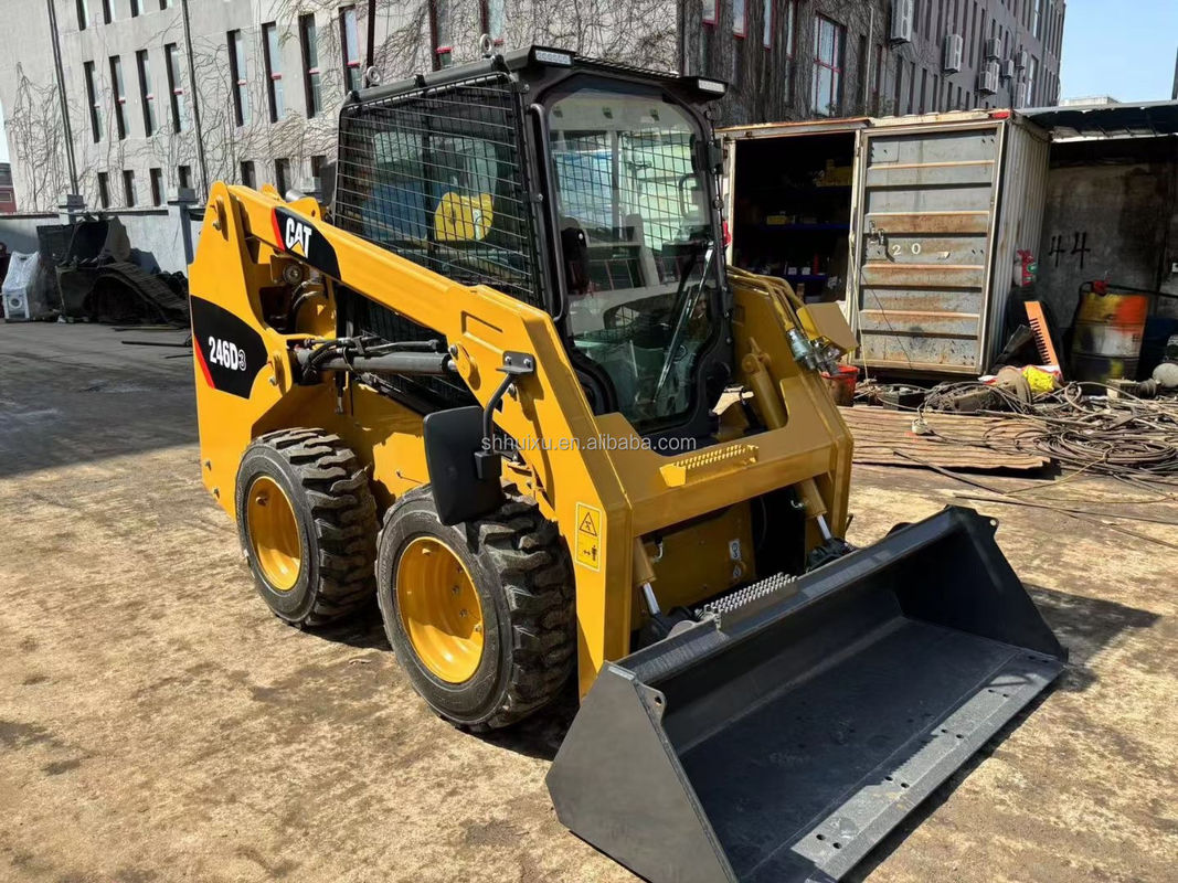 Caterpillar 246D Skid Steer Used Cat 246C Skid Steer Loader Macchina di caricamento di seconda mano