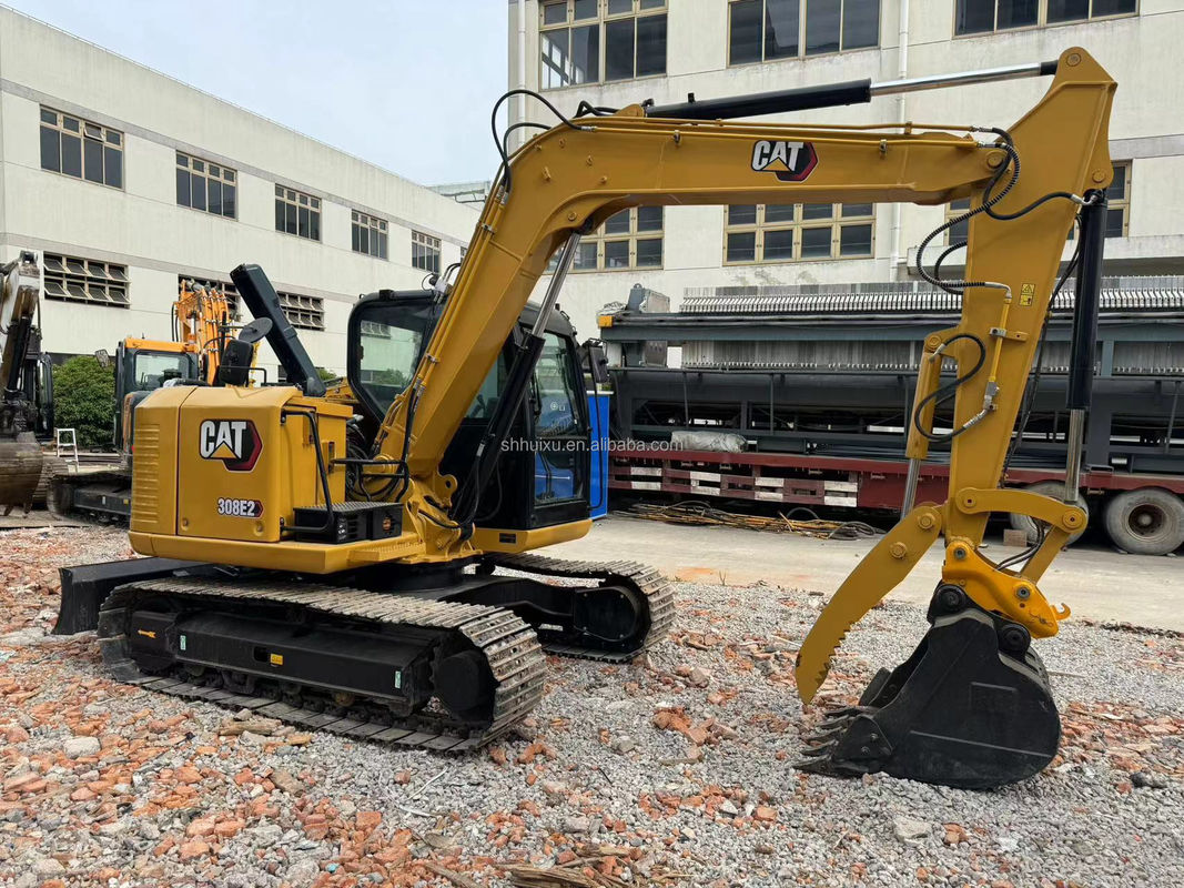 colore giallo motore ad alta potenza usato cat308e escavatore usato cat cat308e usato