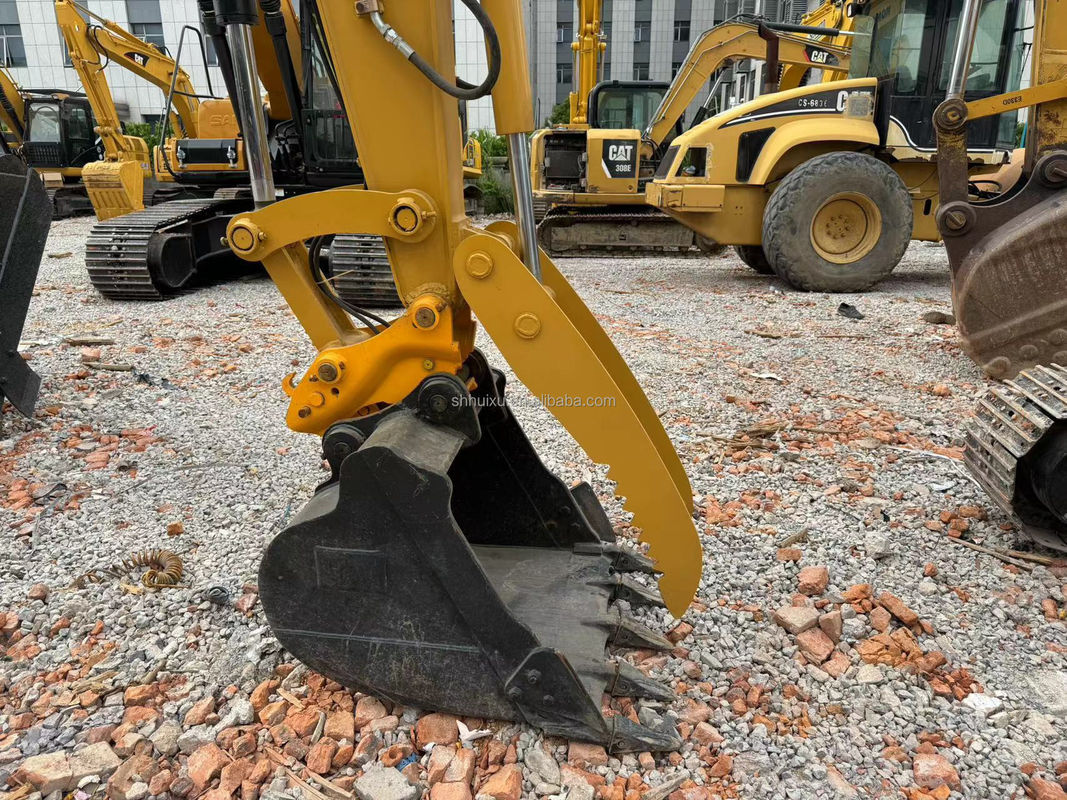 colore giallo motore ad alta potenza usato cat308e escavatore usato cat cat308e usato