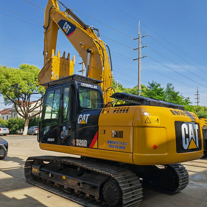 Excavator crawler usato cat320d/secndn a mano colore originale cat 320d in vendita