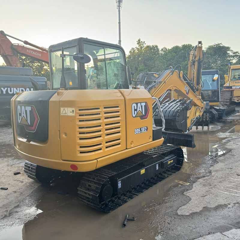 cat305.5e/seconda vernice gialla a mano usata crawler cat 305.5e in vendita