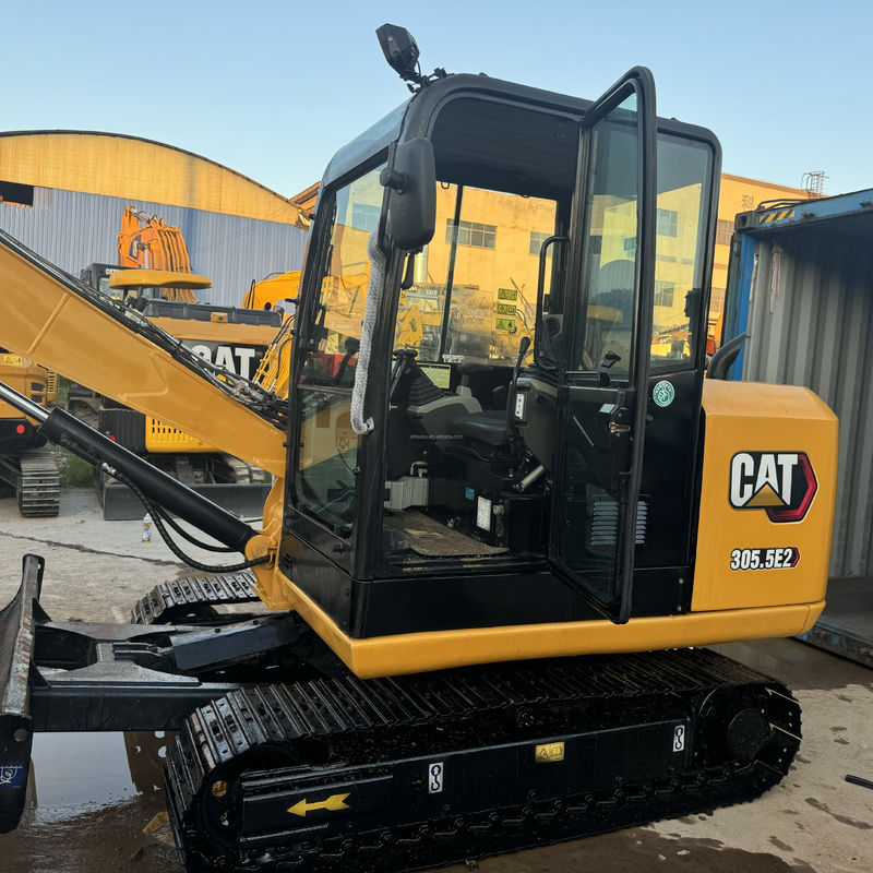 cat305.5e/seconda vernice gialla a mano usata crawler cat 305.5e in vendita