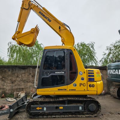 Macchina per scavo medio con motore giapponese usata komatsu pc60-7/secnd escavatore a mano komatsu pc60-7 in vendita